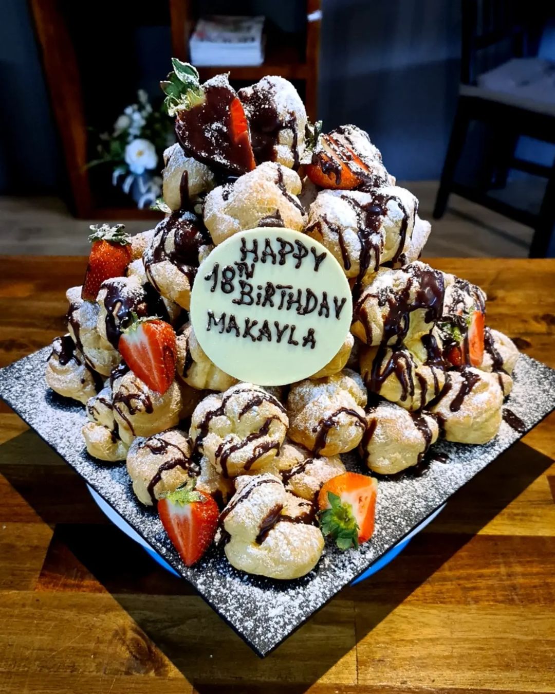 Profiterole/Cannoli Cake